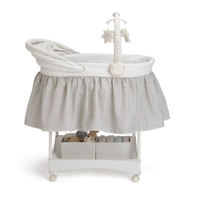 Delta Children Smooth Glide Linings Bassinet with Bedding Reviews Wayfair